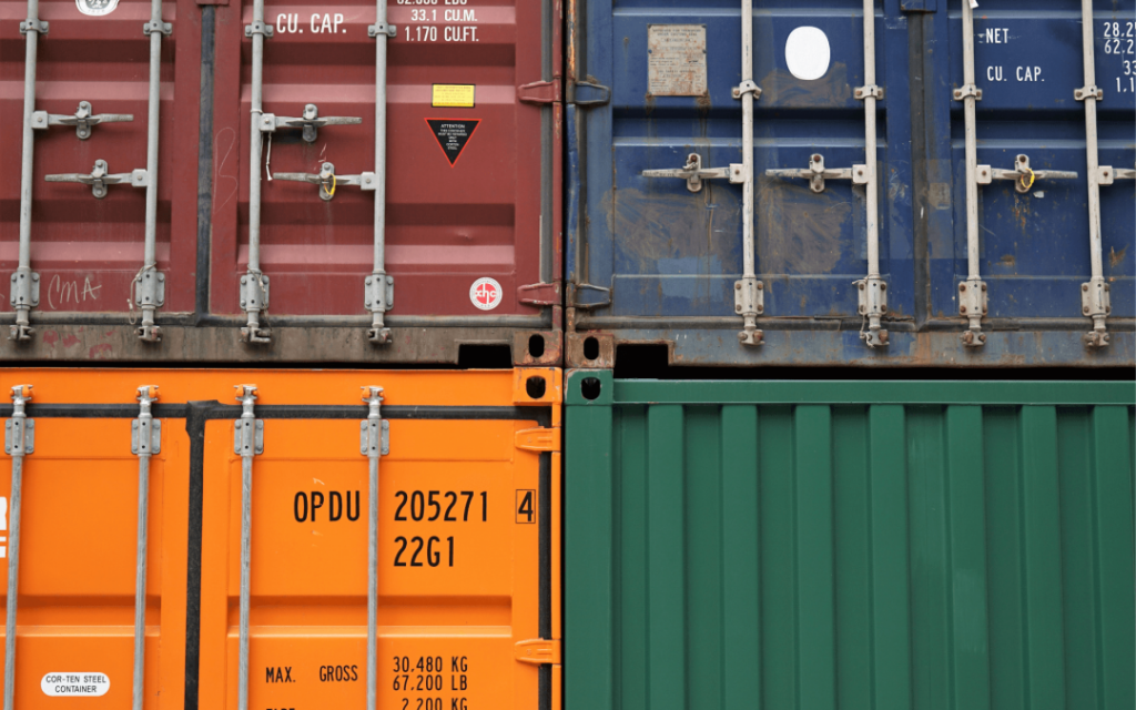 oversikt over forskjellige typer containere